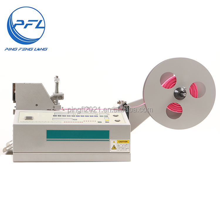 PFL-718 High efficient circle round edge shape cutting dies cold blades loop strap hook belt circle cutting machine